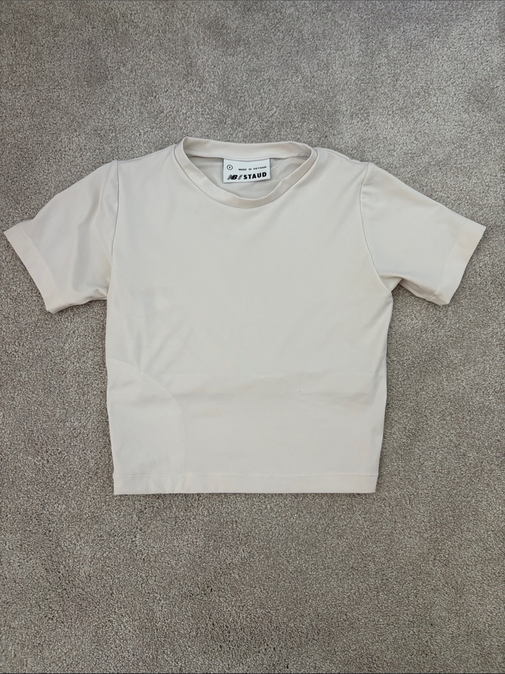 New Balance x STAUD White Workout Top